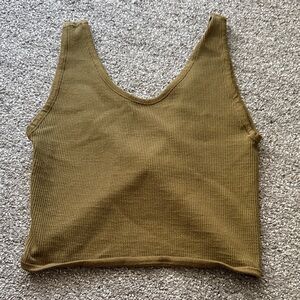 Urban Outfitters Olive Twist Tank Top